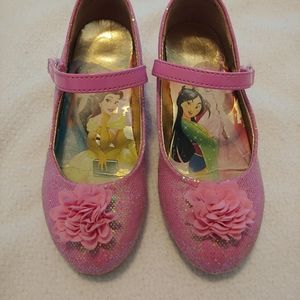 Disney princess pink glitter heels size 12